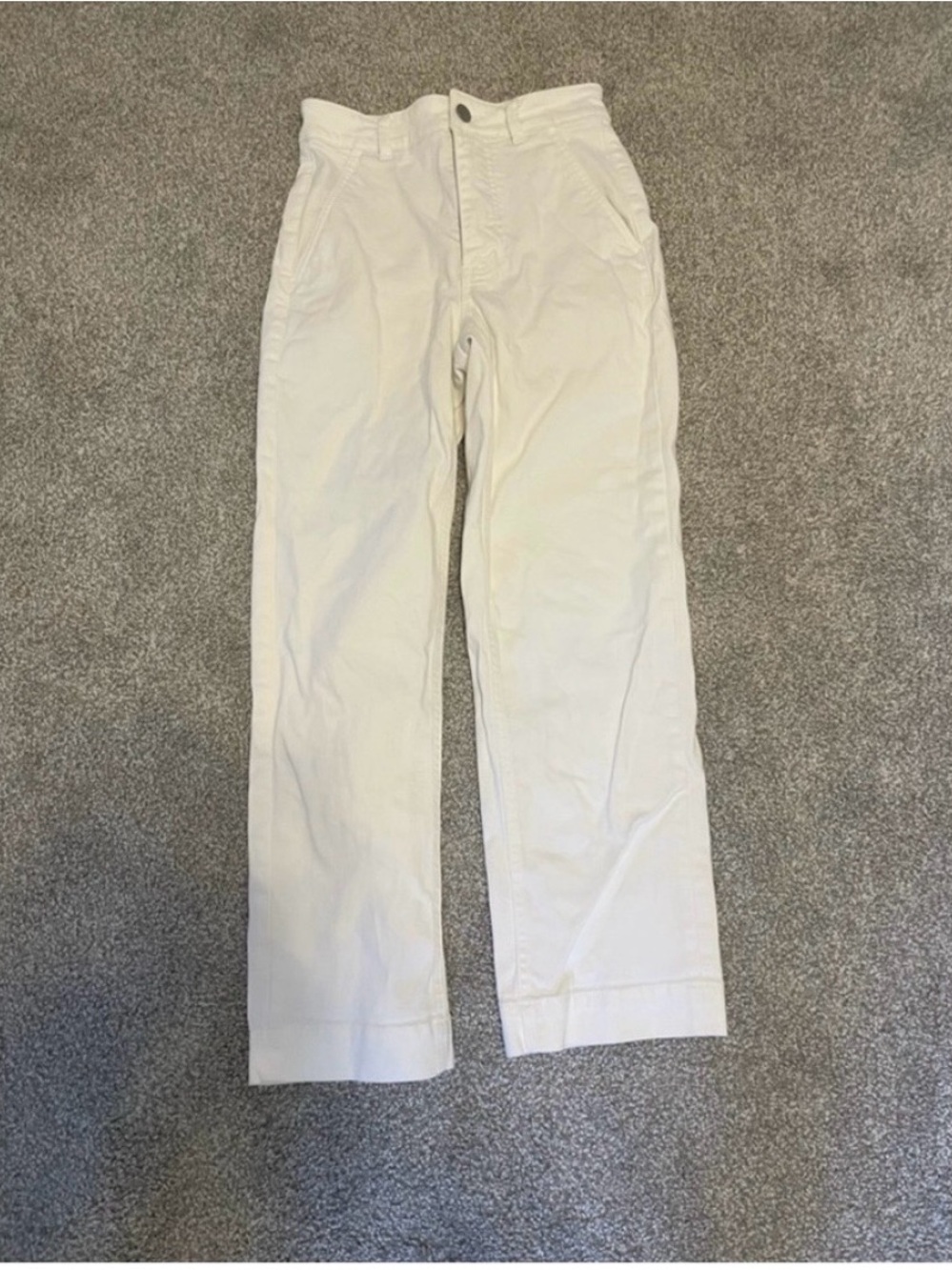 White Everlane Straight Leg Jeans